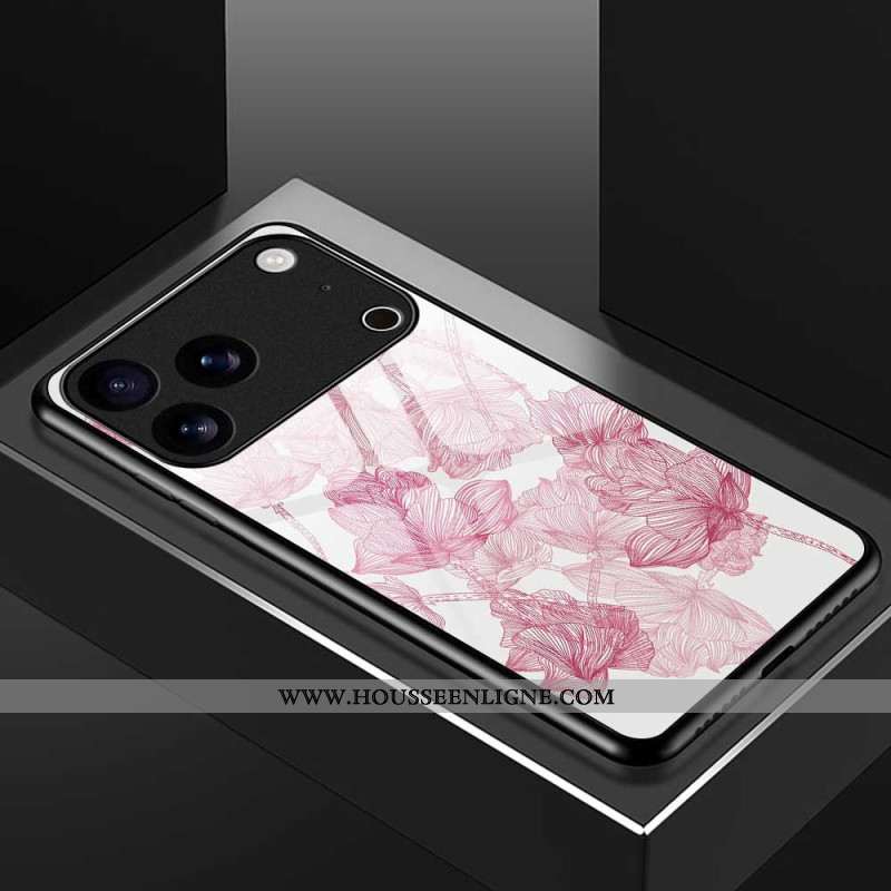 Coque iPhone 17 Pro Max Verre Trempé Floralie Rose