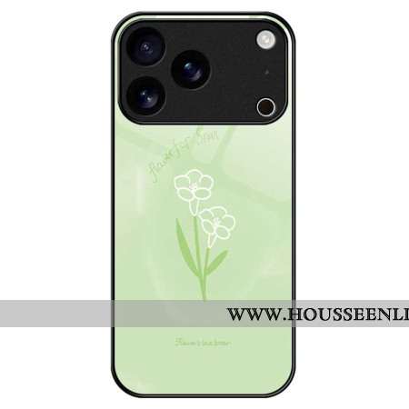 Coque iPhone 17 Pro Max Verre Trempé Flowers