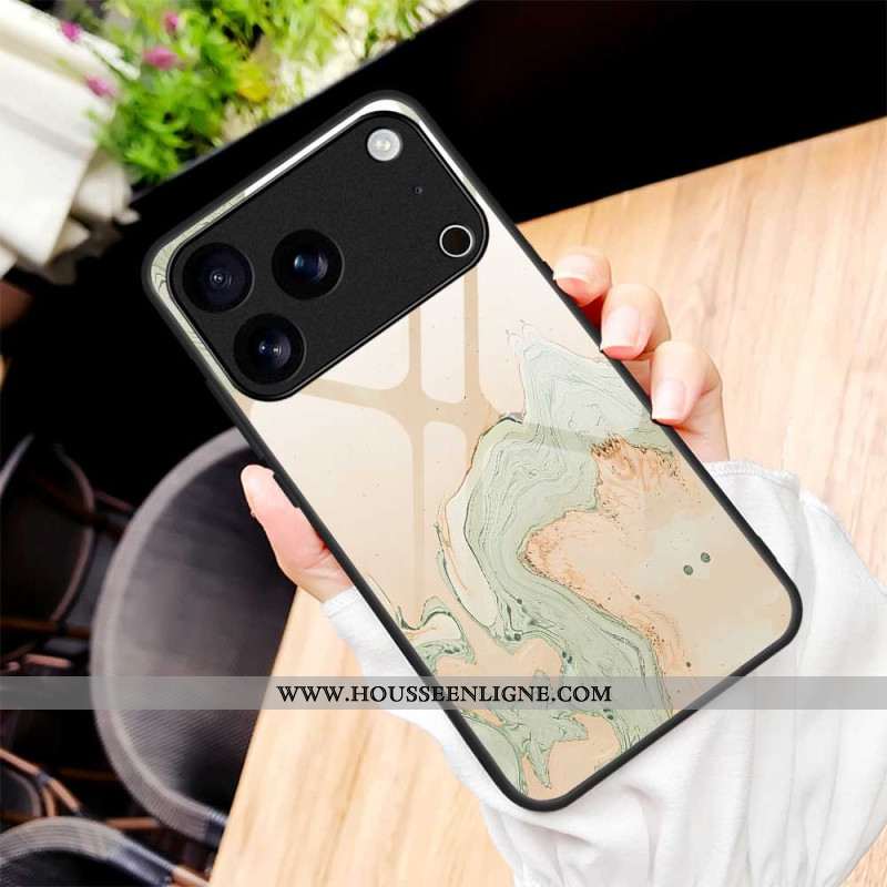 Coque iPhone 17 Pro Max Verre Trempé Motif Peint