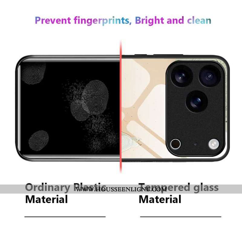 Coque iPhone 17 Pro Max Verre Trempé Motif Peint