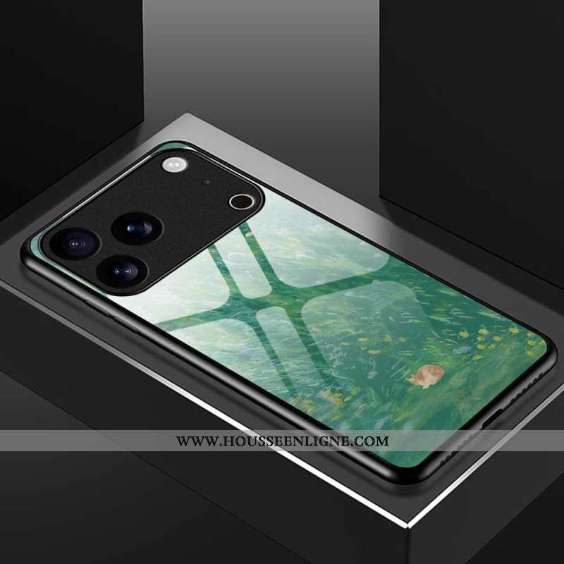 Coque iPhone 17 Pro Max Verre Trempé Peinture Chat