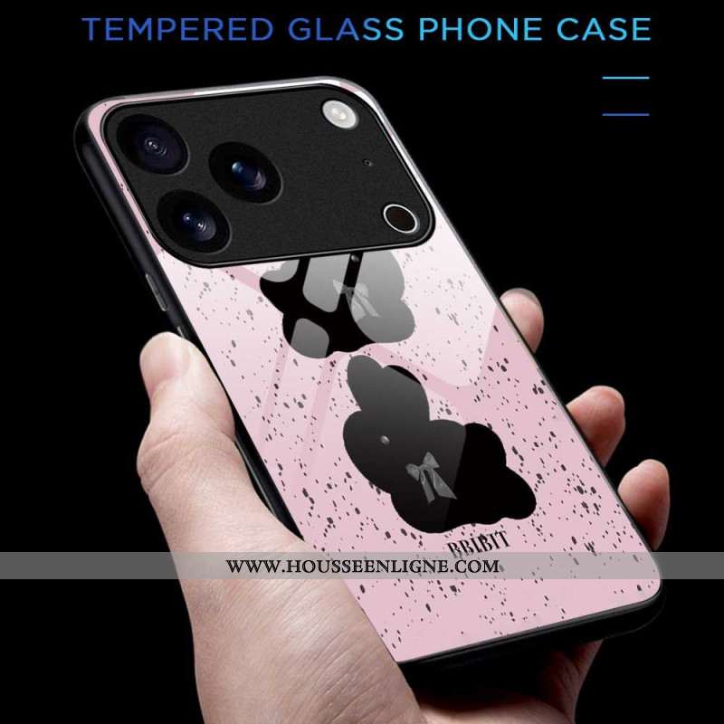 Coque iPhone 17 Pro Max Verre Trempé Rose et Noire