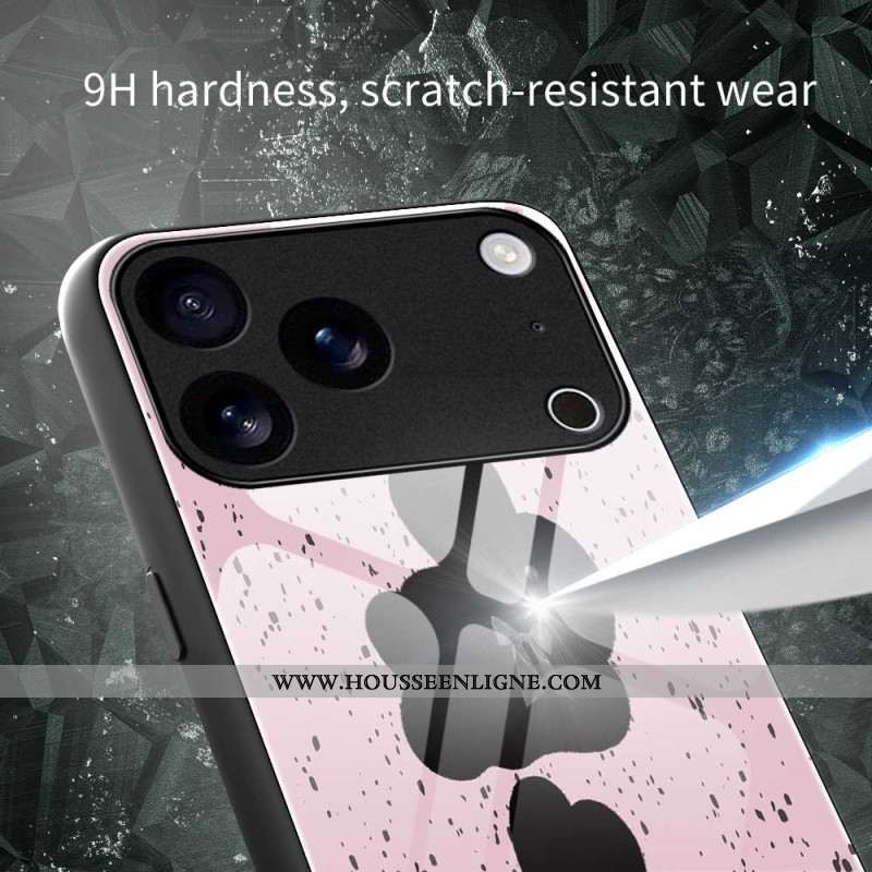 Coque iPhone 17 Pro Max Verre Trempé Rose et Noire