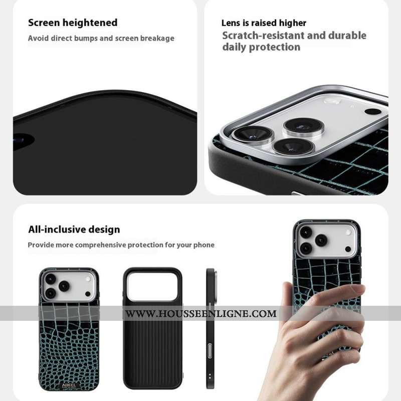 Coque iPhone 17 Pro Max compatible MagSafe Crcoco ABEEL