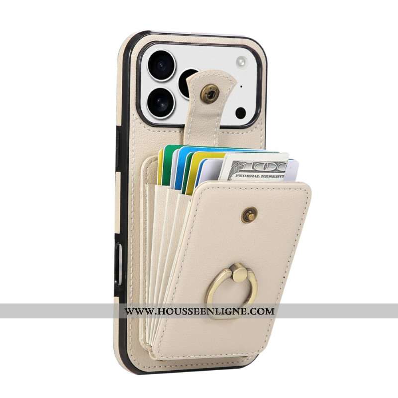 Coque iPhone 17 Pro Multi-Cartes et Bandoulière