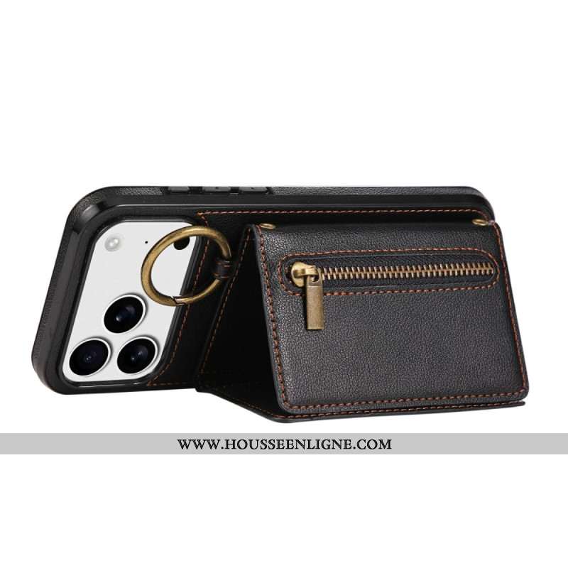 Coque iPhone 17 Pro Portefeuille avec Bandoulière