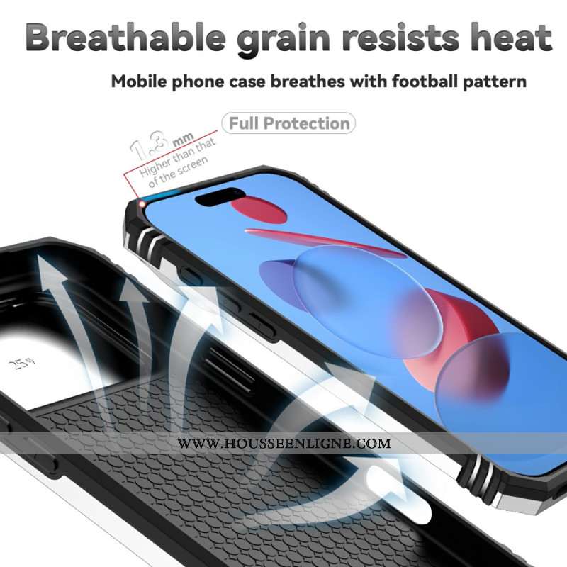 Coque iPhone 17 Pro Robuste avec Protection d'Objectif et Support