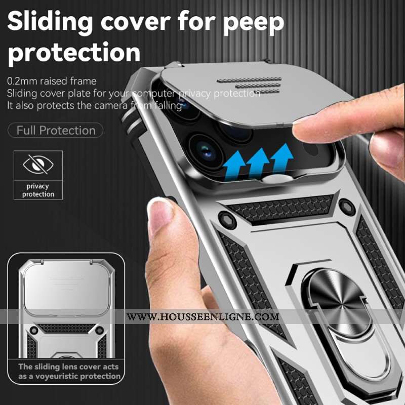 Coque iPhone 17 Pro Robuste avec Protection d'Objectif et Support