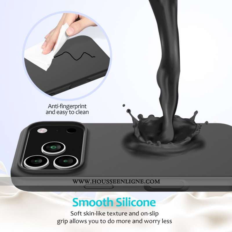 Coque iPhone 17 Pro Silicone Liquide