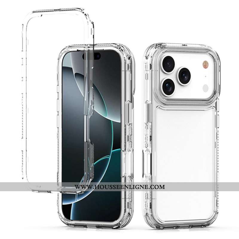 Coque iPhone 17 Pro Transparente Trois-en-Un