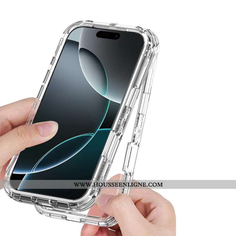 Coque iPhone 17 Pro Transparente Trois-en-Un