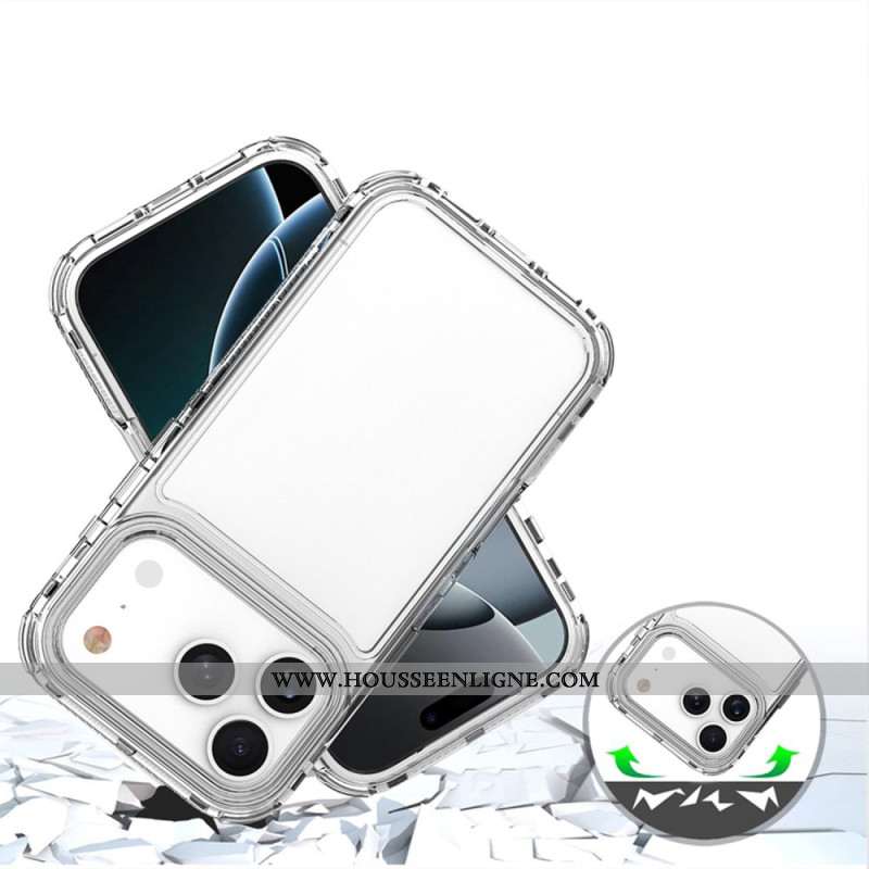 Coque iPhone 17 Pro Transparente Trois-en-Un