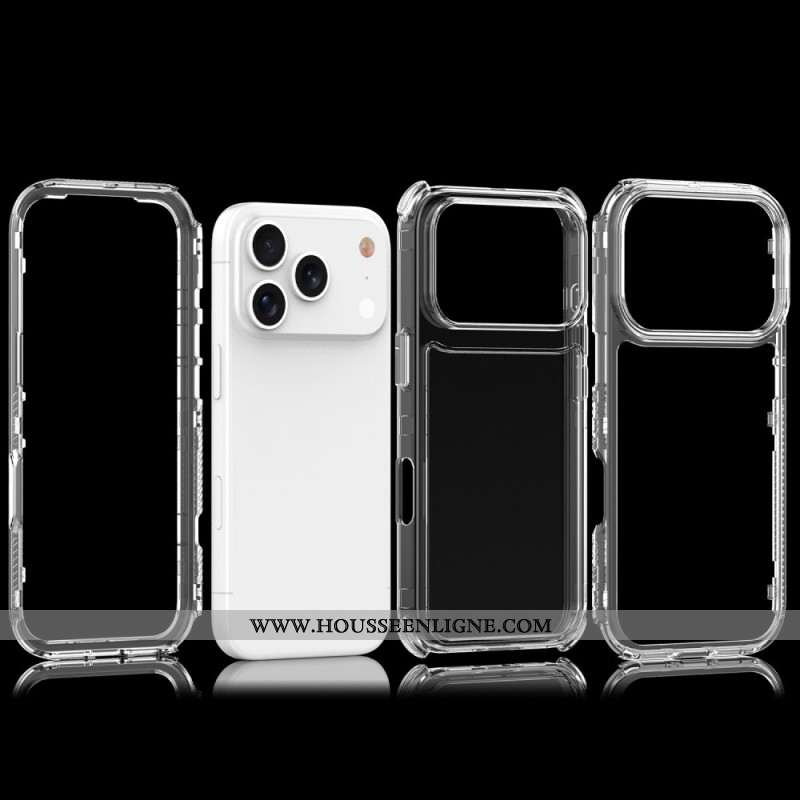 Coque iPhone 17 Pro Transparente Trois-en-Un