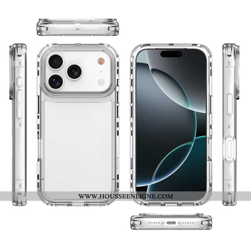 Coque iPhone 17 Pro Transparente Trois-en-Un