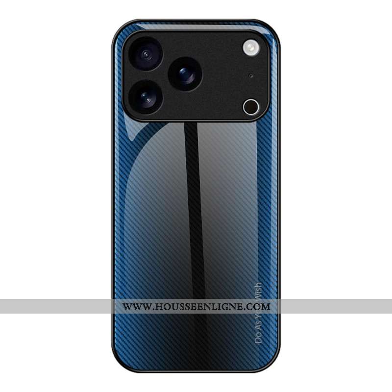 Coque iPhone 17 Pro Verre Trempé Fibre Carbone