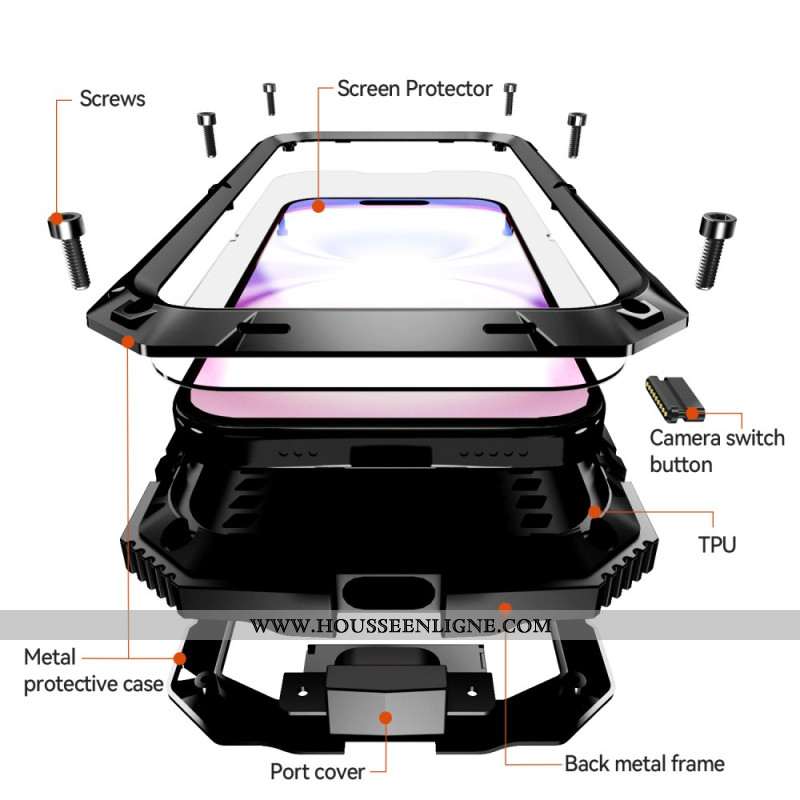 Coque iPhone 17 Protection Complète R-JUST