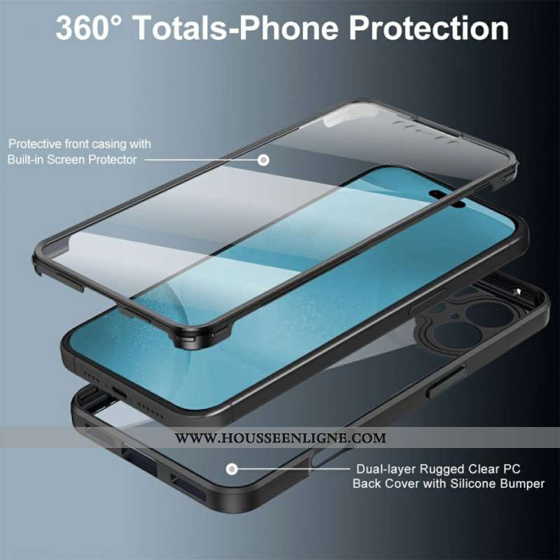 Coque iPhone 17 Protection à 360 Degrés Transparente