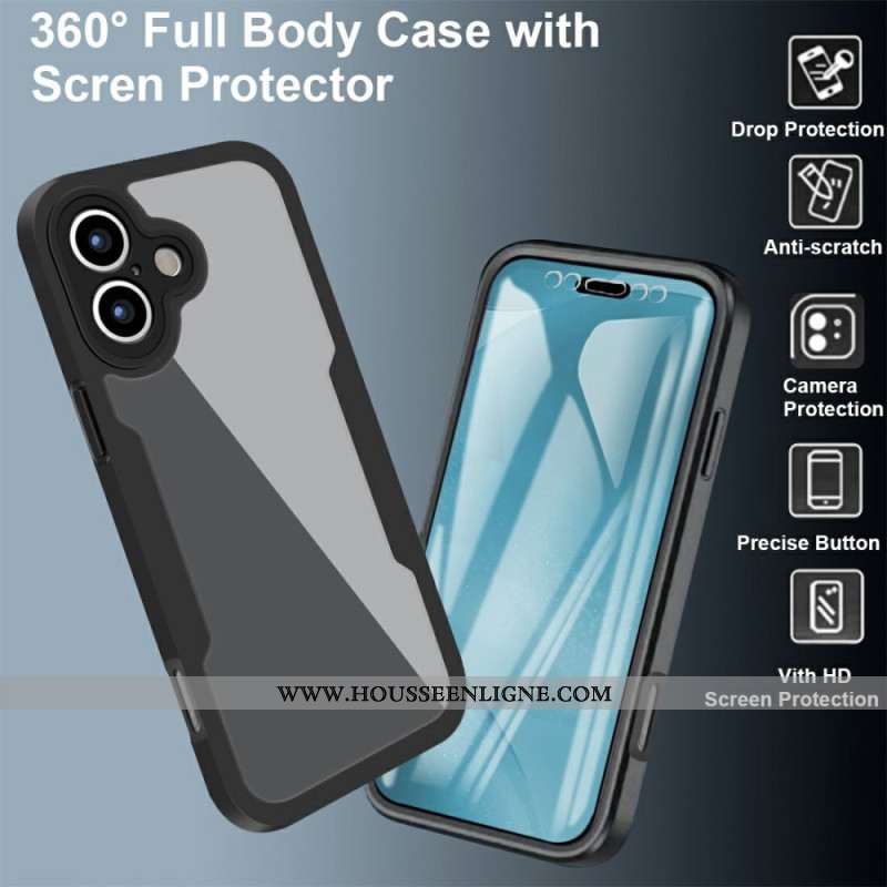 Coque iPhone 17 Protection à 360 Degrés Transparente