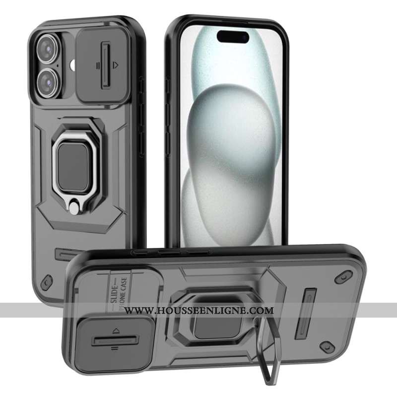 Coque iPhone 17 Ring Résistante avec Protecteur Caméra