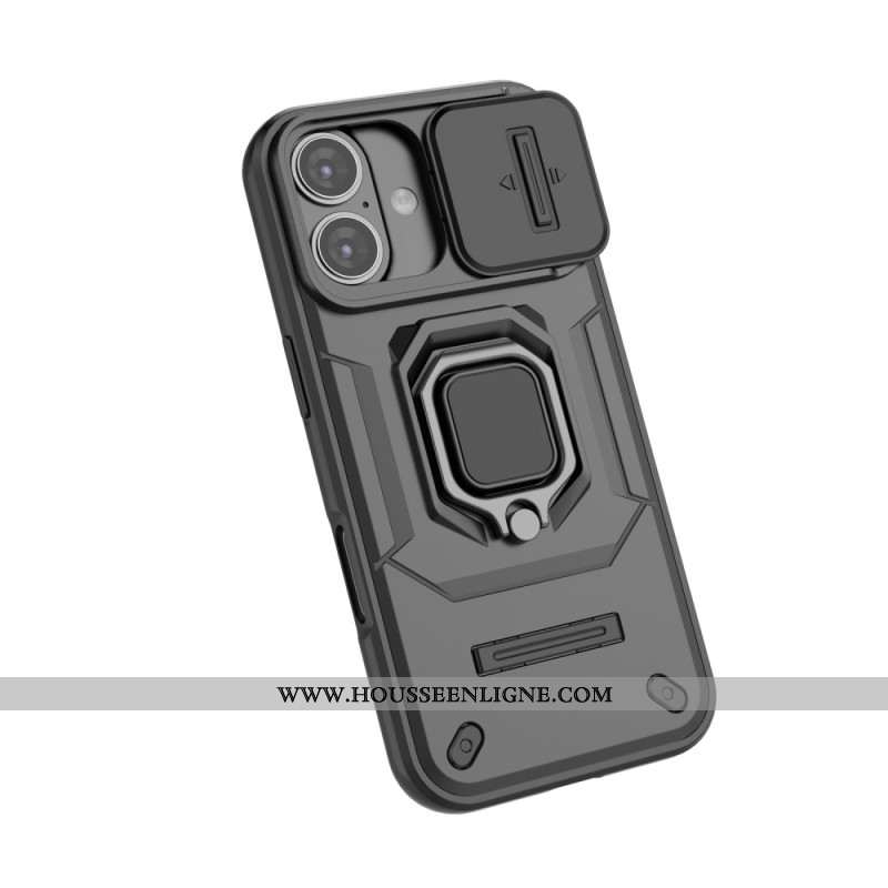 Coque iPhone 17 Ring Résistante avec Protecteur Caméra