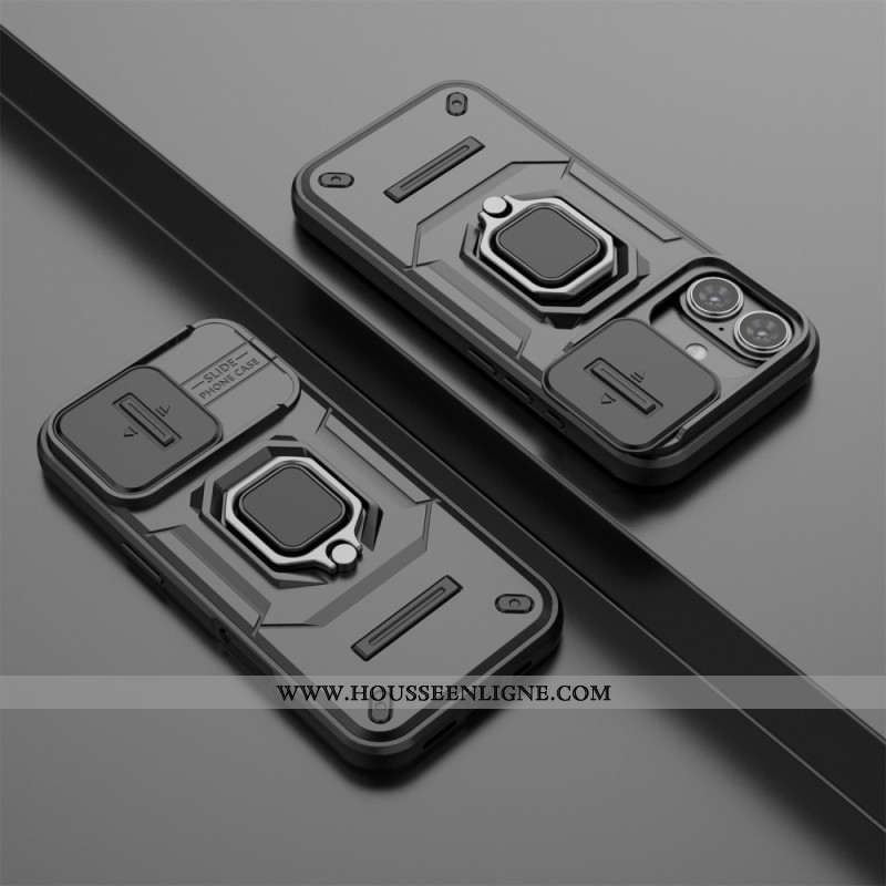 Coque iPhone 17 Ring Résistante avec Protecteur Caméra