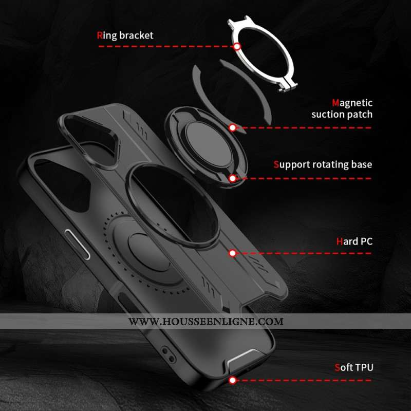 Coque iPhone 17 Support Rotatif et Compatibilité MagSafe