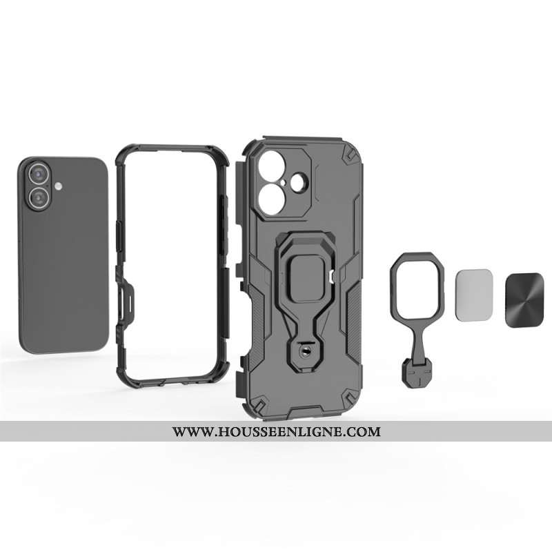 Coque iPhone 17 Ultra Résistante avec Support Rotatif