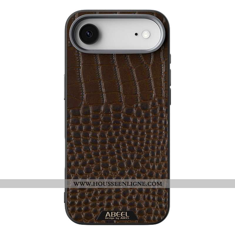 Coque iPhone Air Compatible MagSafe Effet Croco ABEEL