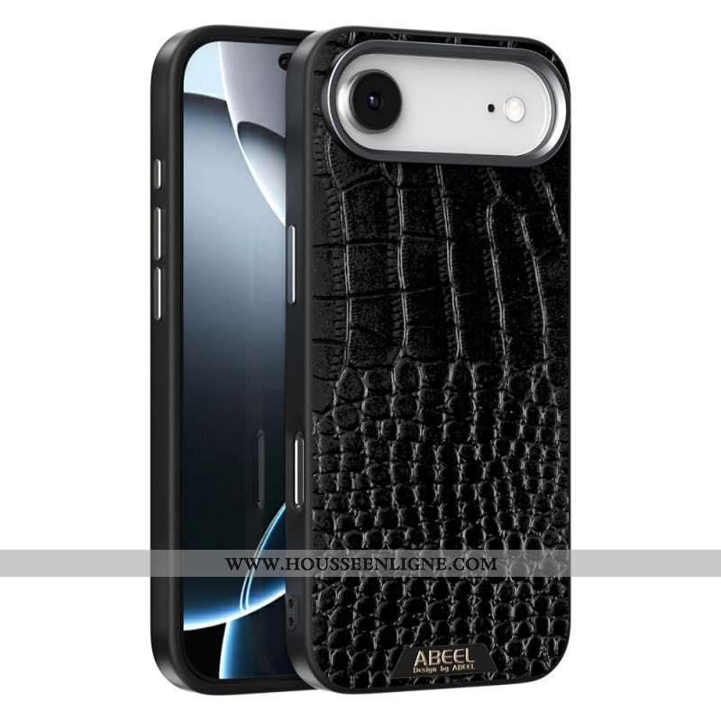 Coque iPhone Air Compatible MagSafe Effet Croco ABEEL