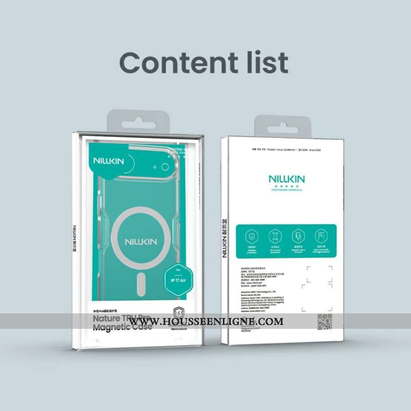 Coque iPhone Air Compatible MagSafe Nature Pro Series NILLKIN
