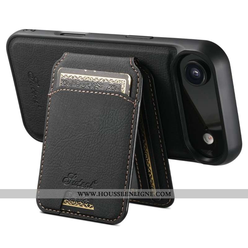 Coque iPhone Air Compatible MagSafe avec Support et Porte-Cartes Détachable