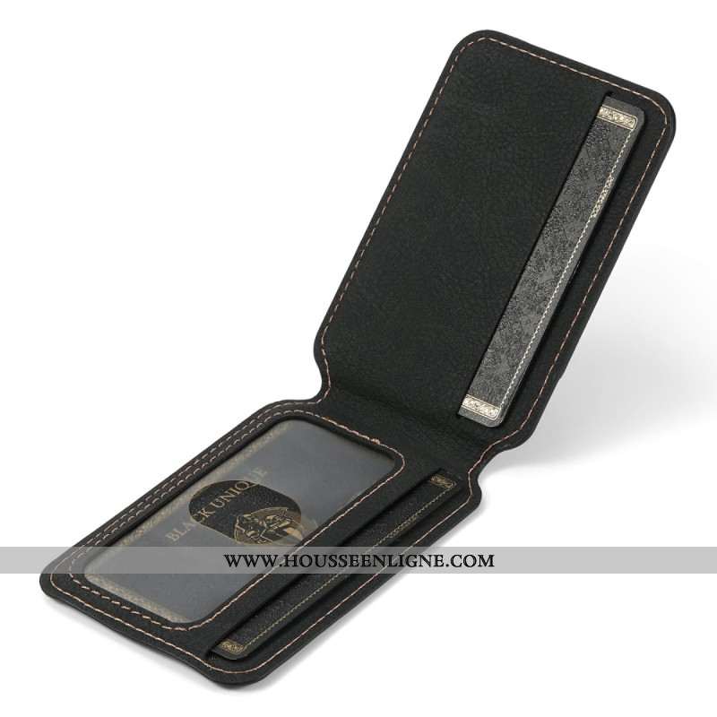 Coque iPhone Air Compatible MagSafe avec Support et Porte-Cartes Détachable