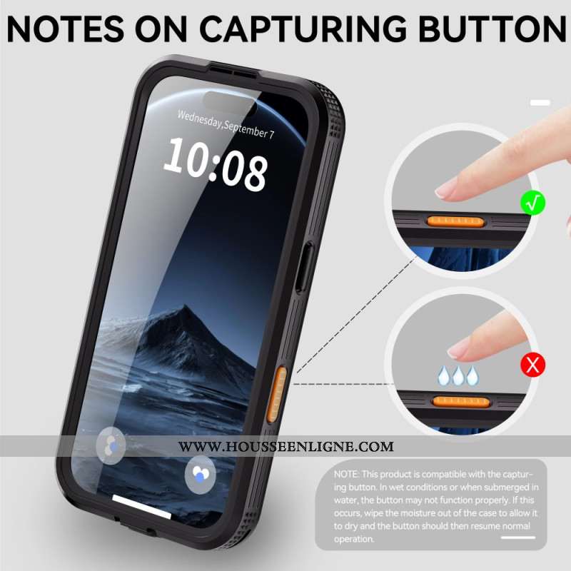 Coque iPhone Air Compatible MagSafe Étanche REDPEPPER