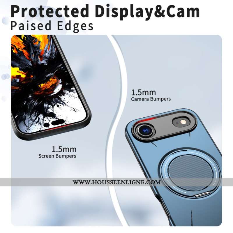 Coque iPhone Air Magsafe avec Support Rotatif Style Métallisé