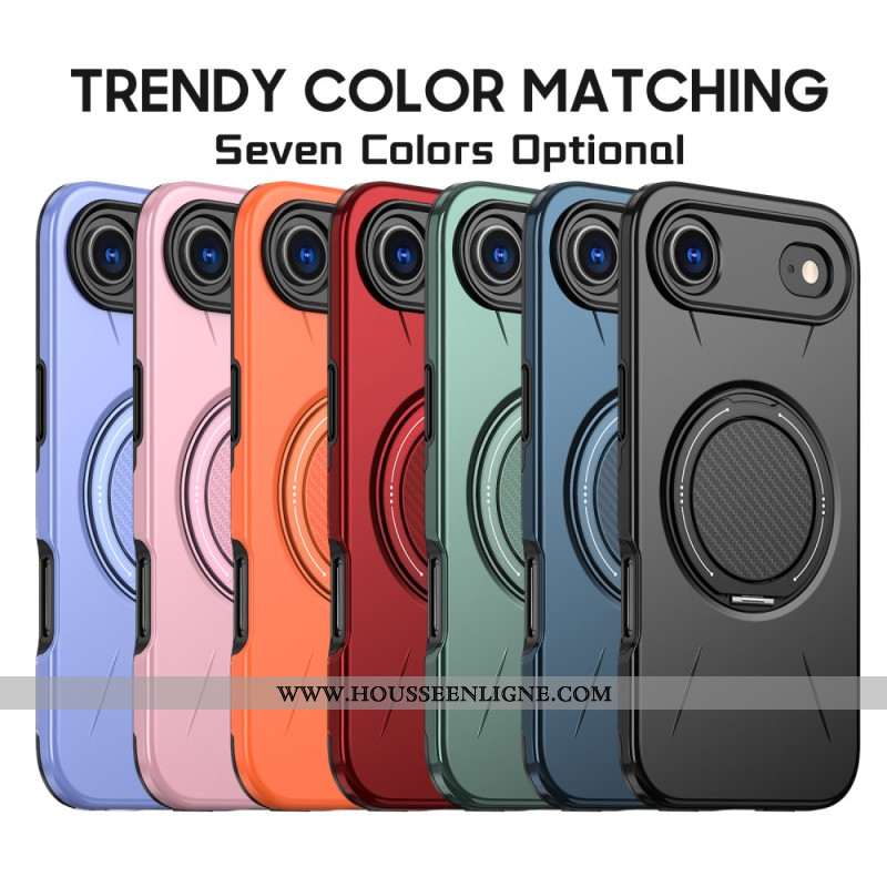 Coque iPhone Air Magsafe avec Support Rotatif Style Métallisé