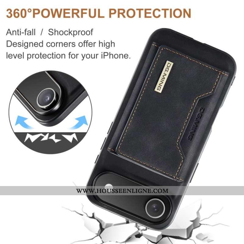 Coque iPhone Air Porte-Cartes Détachable DG.MING