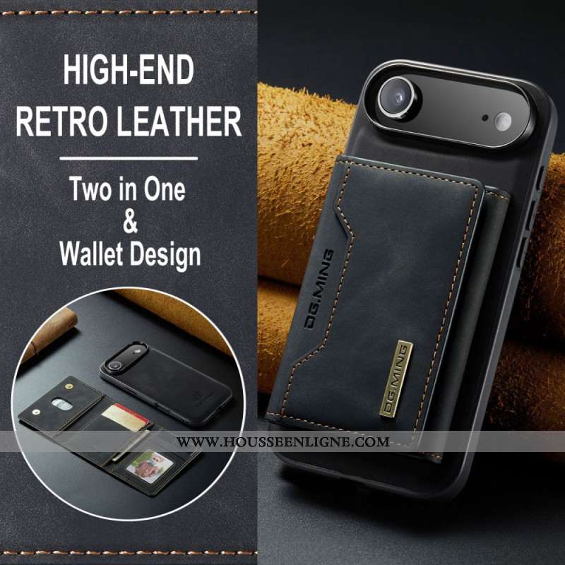 Coque iPhone Air Porte-Cartes Détachable DG.MING