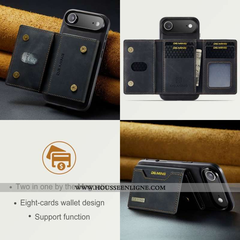 Coque iPhone Air Porte-Cartes Détachable DG.MING