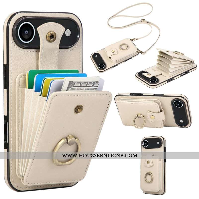 Coque iPhone Air Porte-cartes et Dragonne