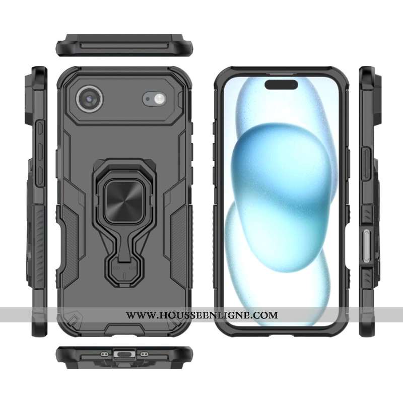 Coque iPhone Air Ring Résistante avec Support Rotatif