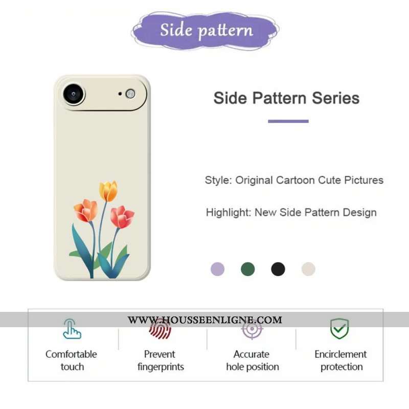 Coque iPhone Air Tulipes Colorées