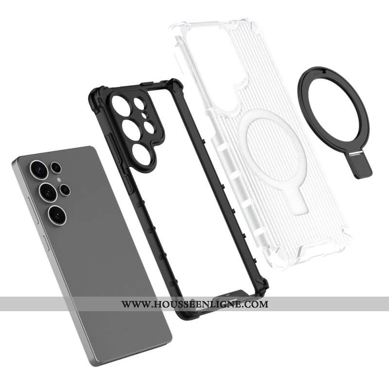 Coque pour Samsung Galaxy S25 5G Compatible MagSafe Translucide