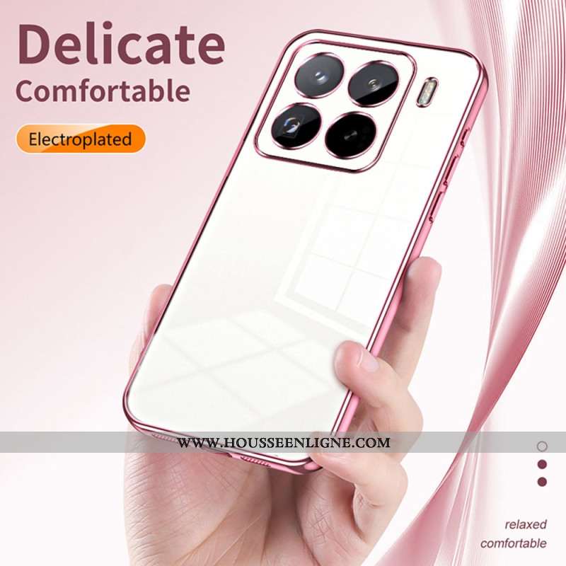 Coque pour Xiaomi 15 Pro Rebord Effet Métal