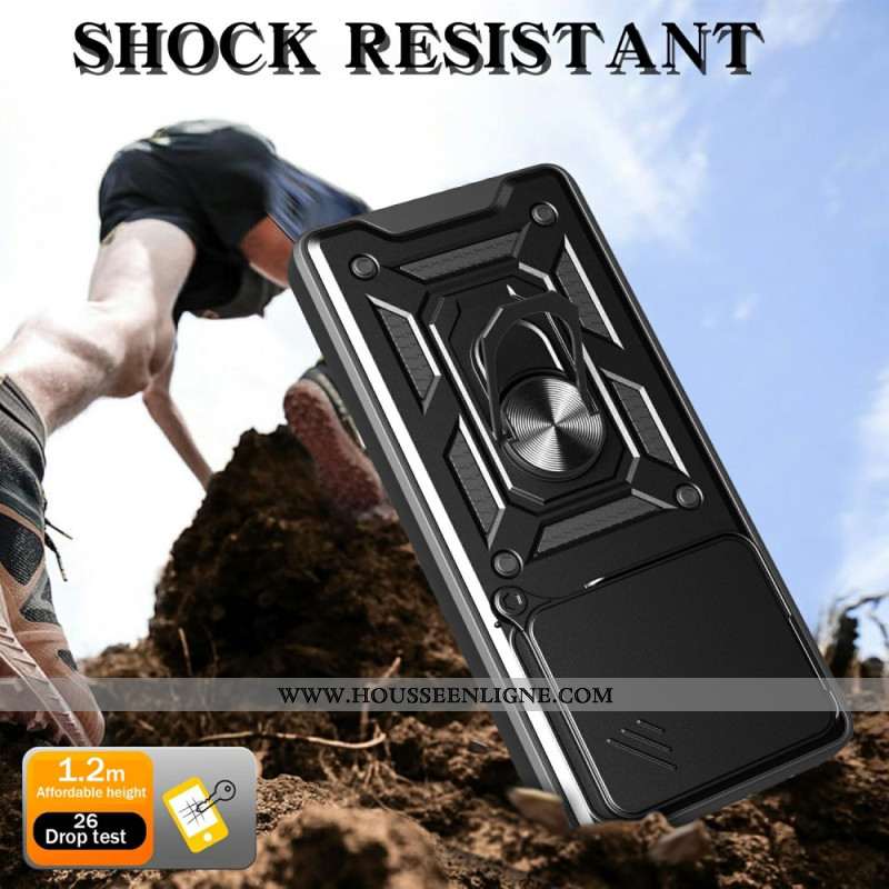 Coque pour Xiaomi Redmi Note 14 5G Protection Caméra Coulissante et Support