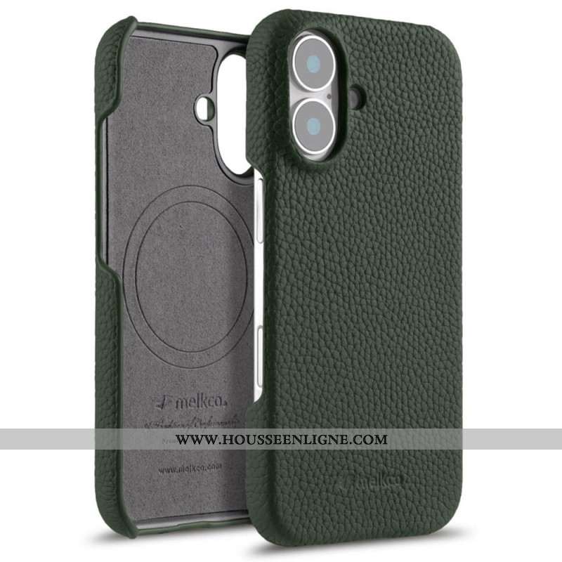 Coque pour iPhone 17 Compatible MagSafe Cuir et Microfibre