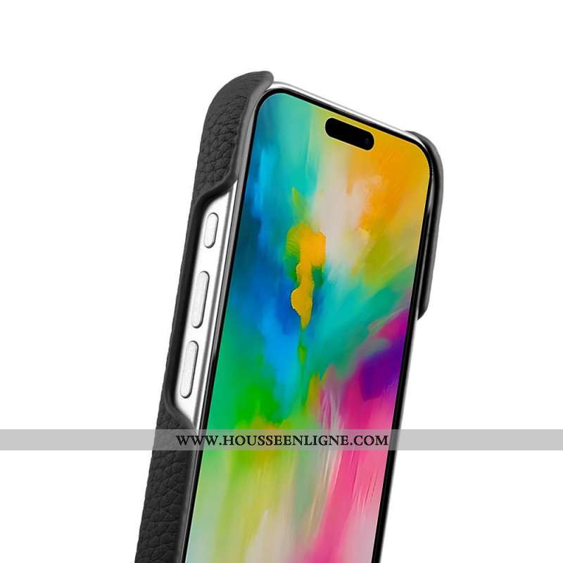 Coque pour iPhone 17 Compatible MagSafe Cuir et Microfibre