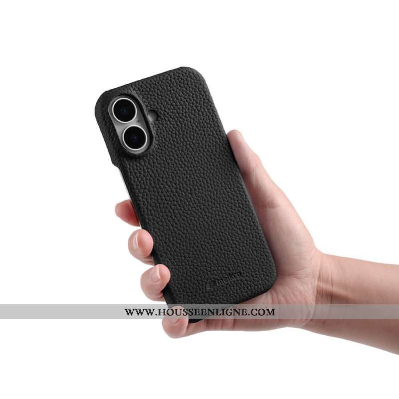 Coque pour iPhone 17 Compatible MagSafe Cuir et Microfibre