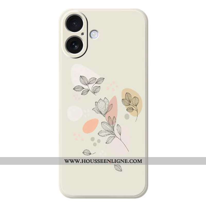 Coque pour iPhone 17 Feuilles Esquissées