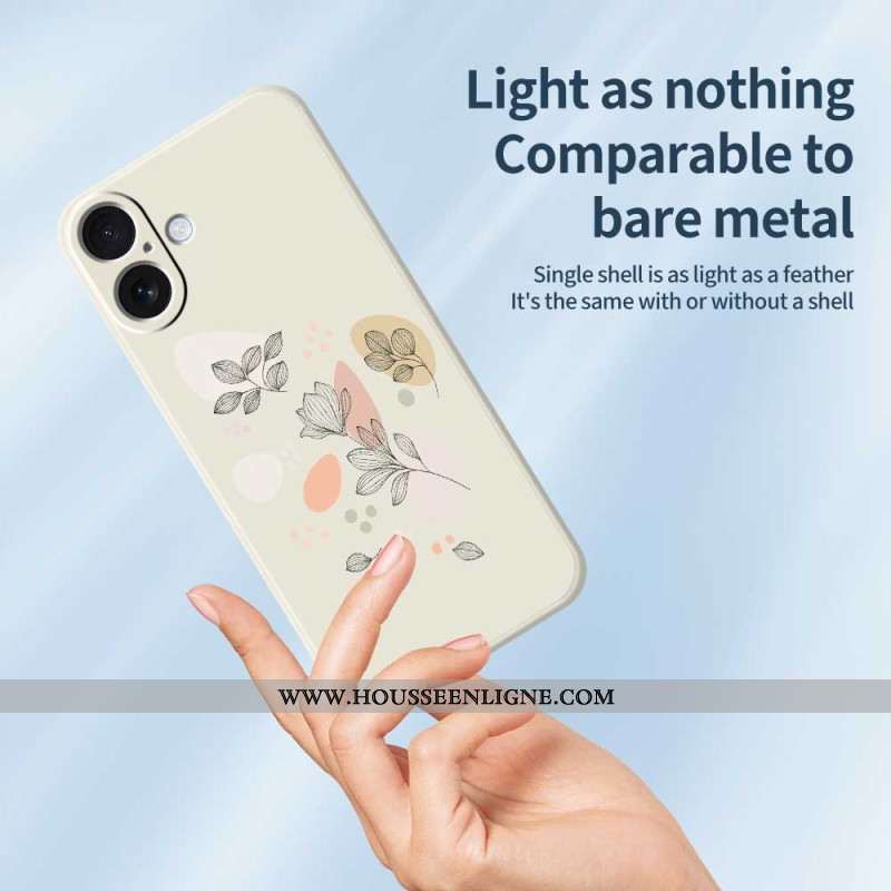 Coque pour iPhone 17 Feuilles Esquissées