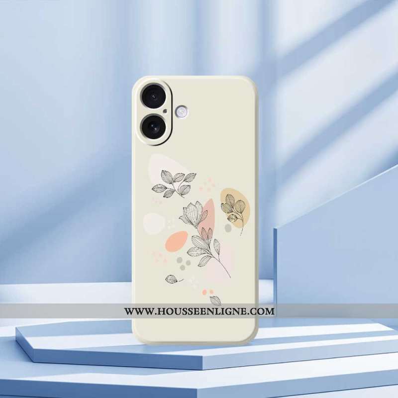 Coque pour iPhone 17 Feuilles Esquissées